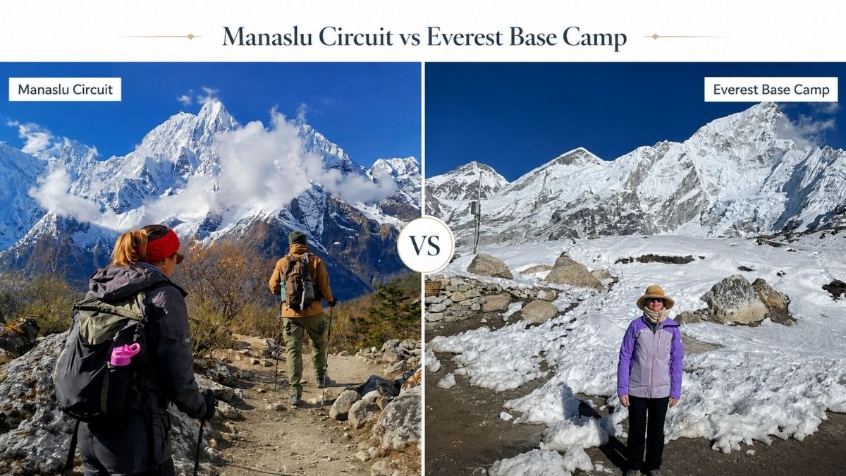 Manaslu CIrcuit Trek Difficulty comparing Everest Base camp